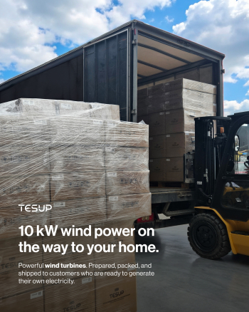 10 kW Vetrna Energija Na Poti — Čista Energija Dostavljena Kjerkoli Ste