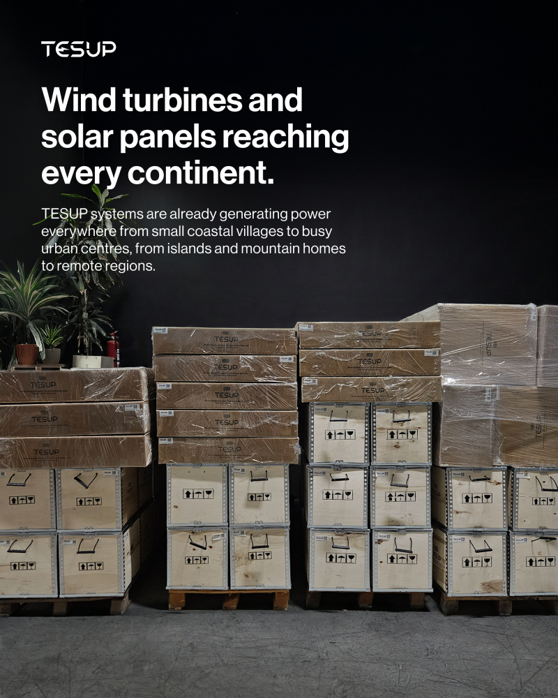 Wind Turbines and Solar Panels Reaching Every Continent