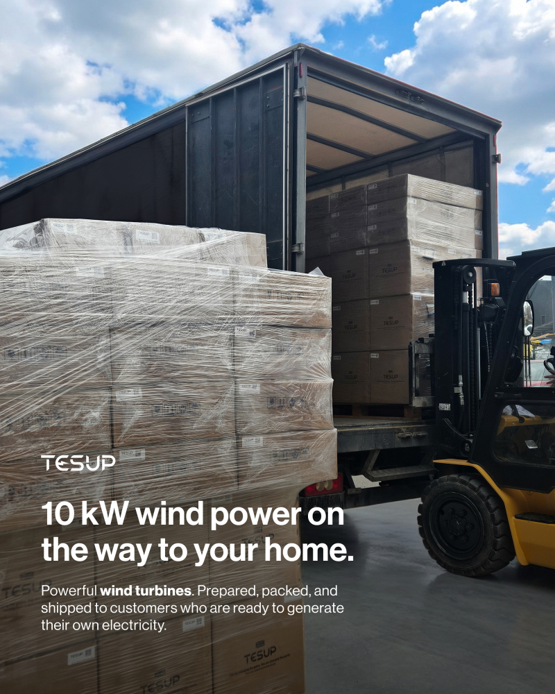 10 kW Wind Power On The Way — Clean Energy Delivered Wherever You Are