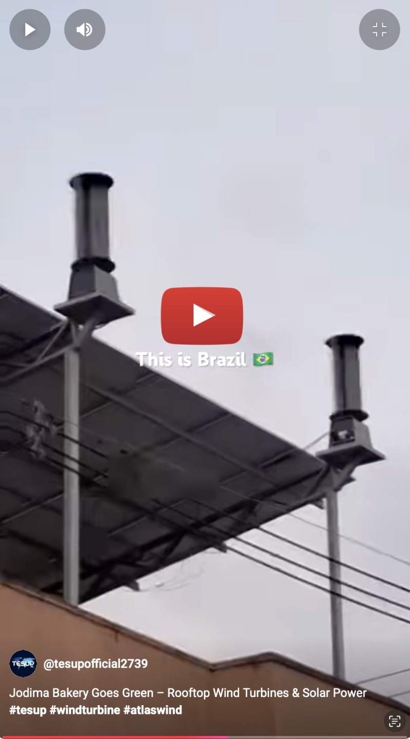 Atlas Wind Turbine by the Atlantic Ocean — Espírito Santo