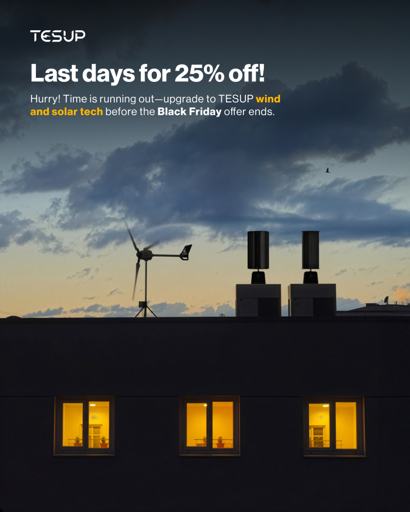Clean Energy, Low Prices – Black Friday 25% Off