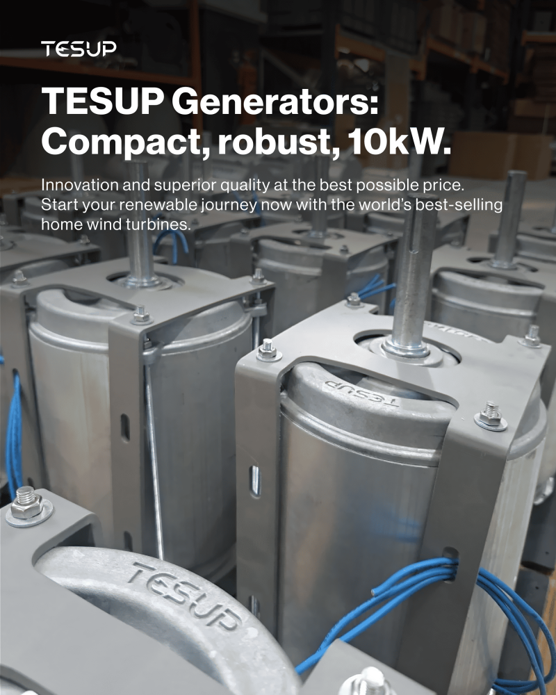 Wekraft Generators: Compact, robust, 10 kW.