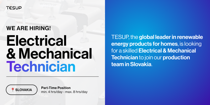 Join Wekraft Slovakia – Part-Time Electrical & Mechanical Technician
