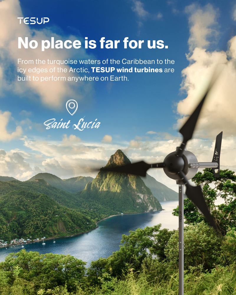 Wekraft Wind Turbines Head to Saint Lucia