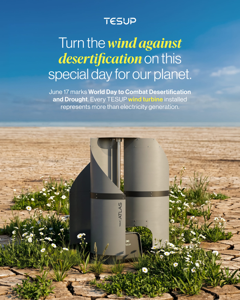 Mit Windkraft der Wüstenbildung entgegenwirken – An diesem besonderen Tag für unseren Planeten