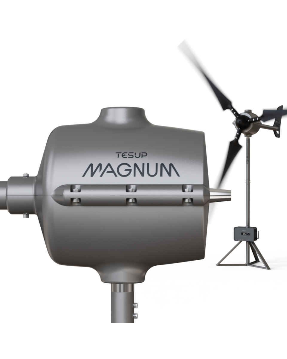 Horizontale Windturbine (15 kW Motor, 12 kW Spitze)