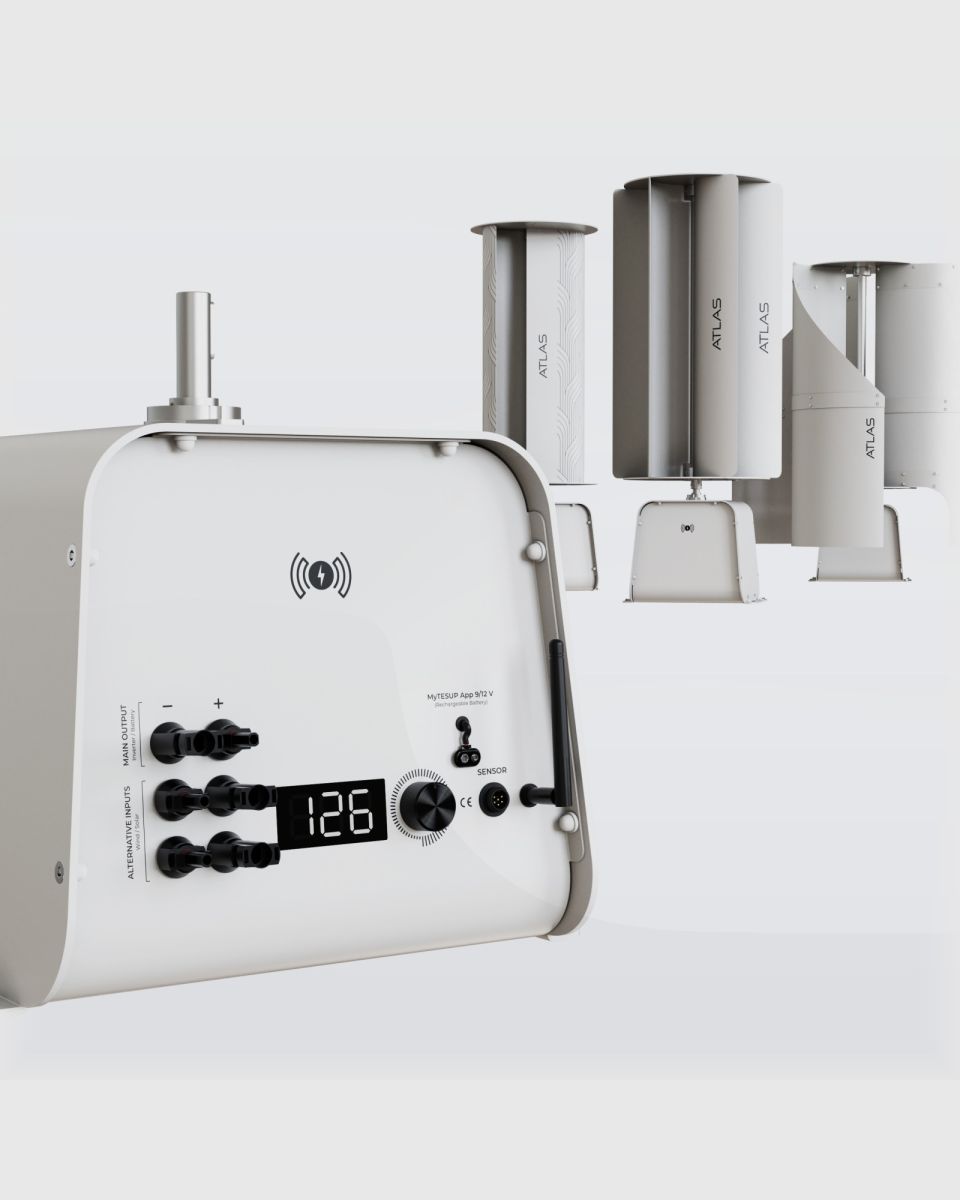 Vertical Wind Turbine (15 kW motor, 4.5 kW peak)