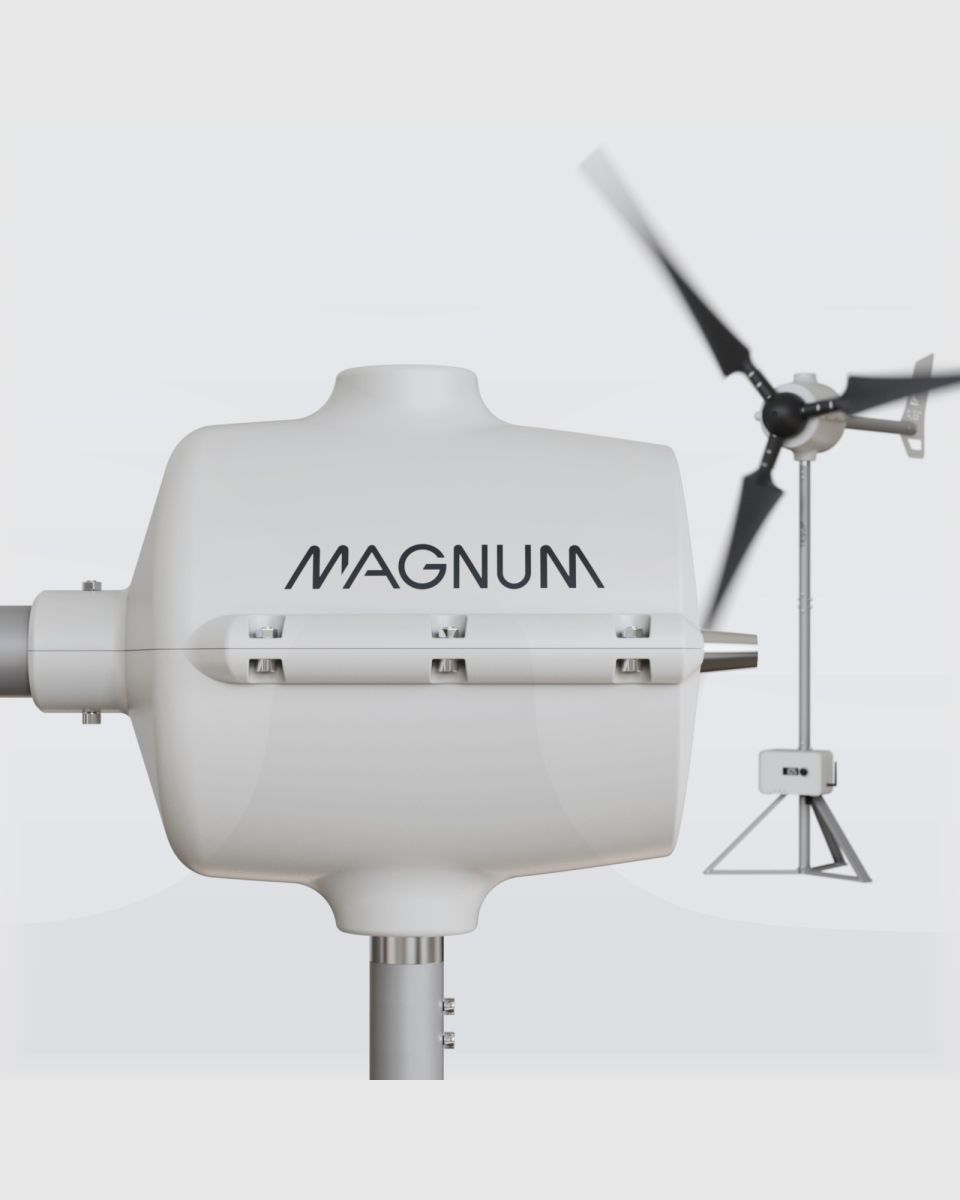 Horizontal Wind Turbine (15 kW motor, 12 kW peak)