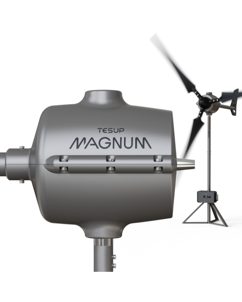 Gerador de Turbina Eólica Horizontal Magnum (motor 15 kW, pico 12 kW)