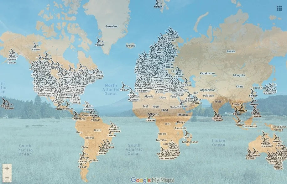 Turbine eoliche Wekraft nel mondo