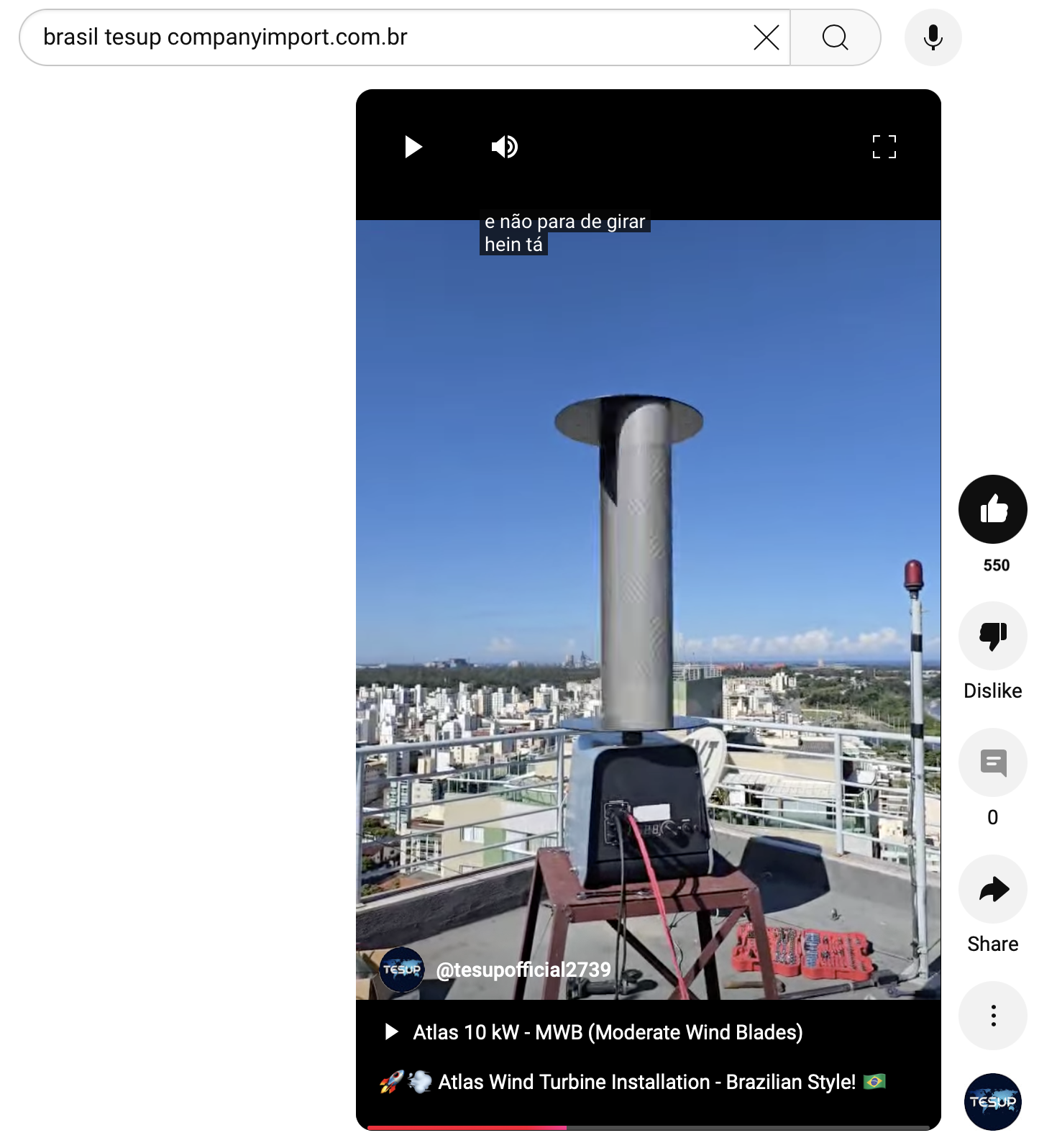 Atlas Wind Turbine Installation in Brazil