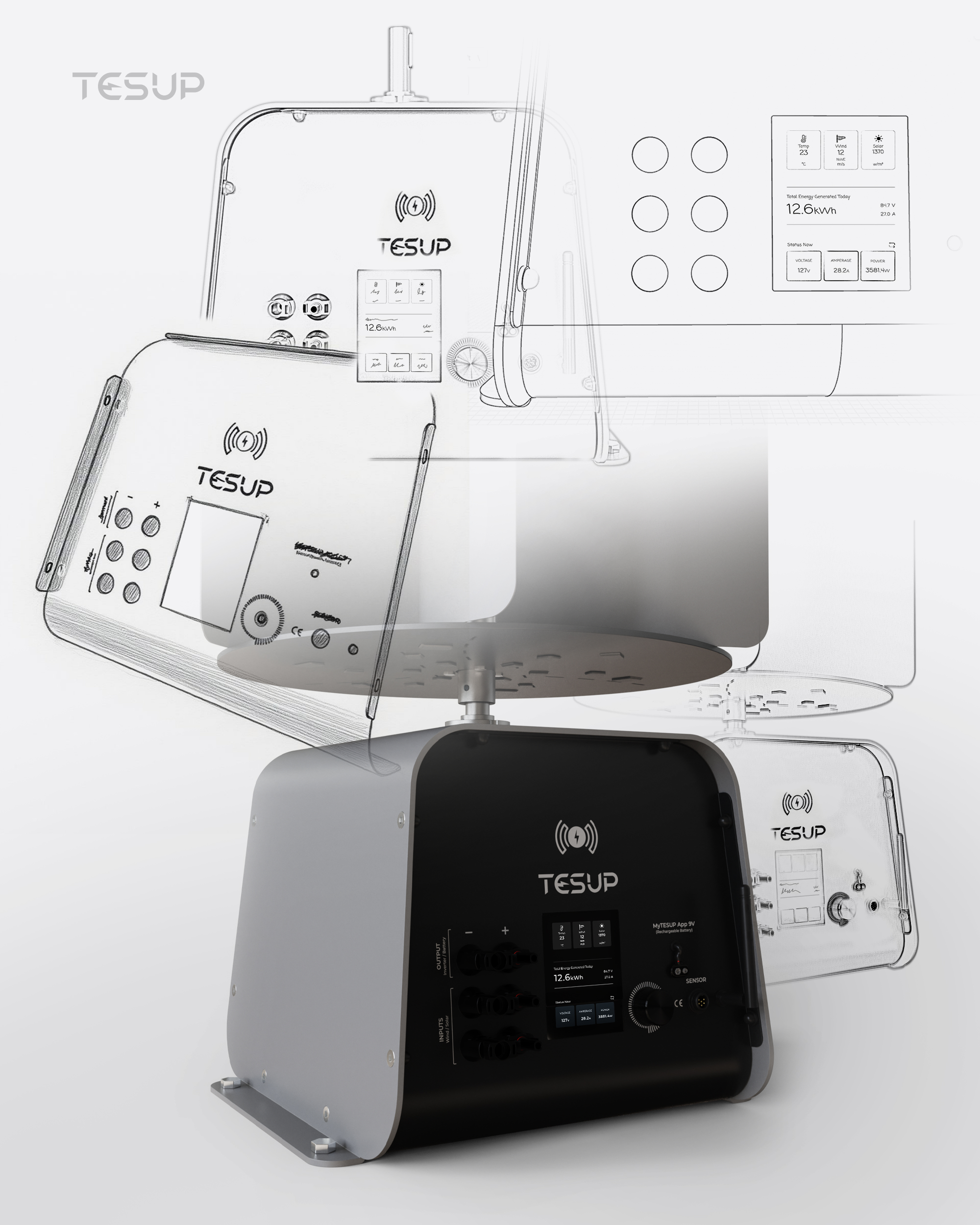 Atlas display exploration with environmental and energy metrics