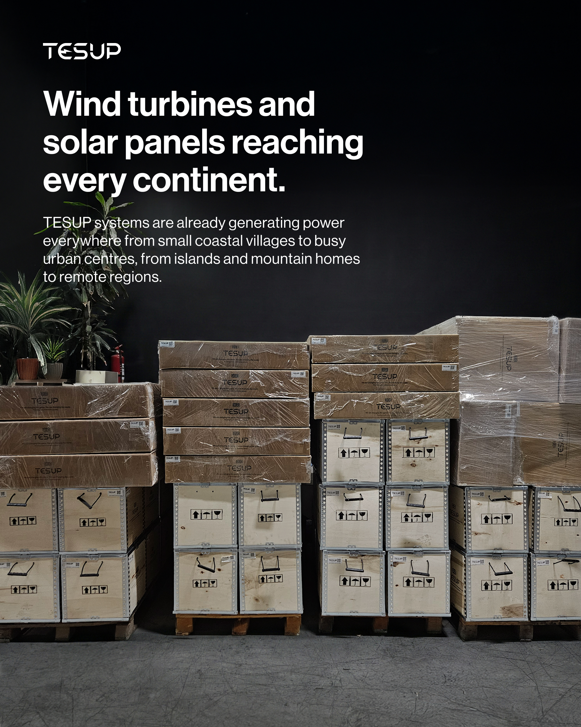 Wind Turbines and Solar Panels Reaching Every Continent