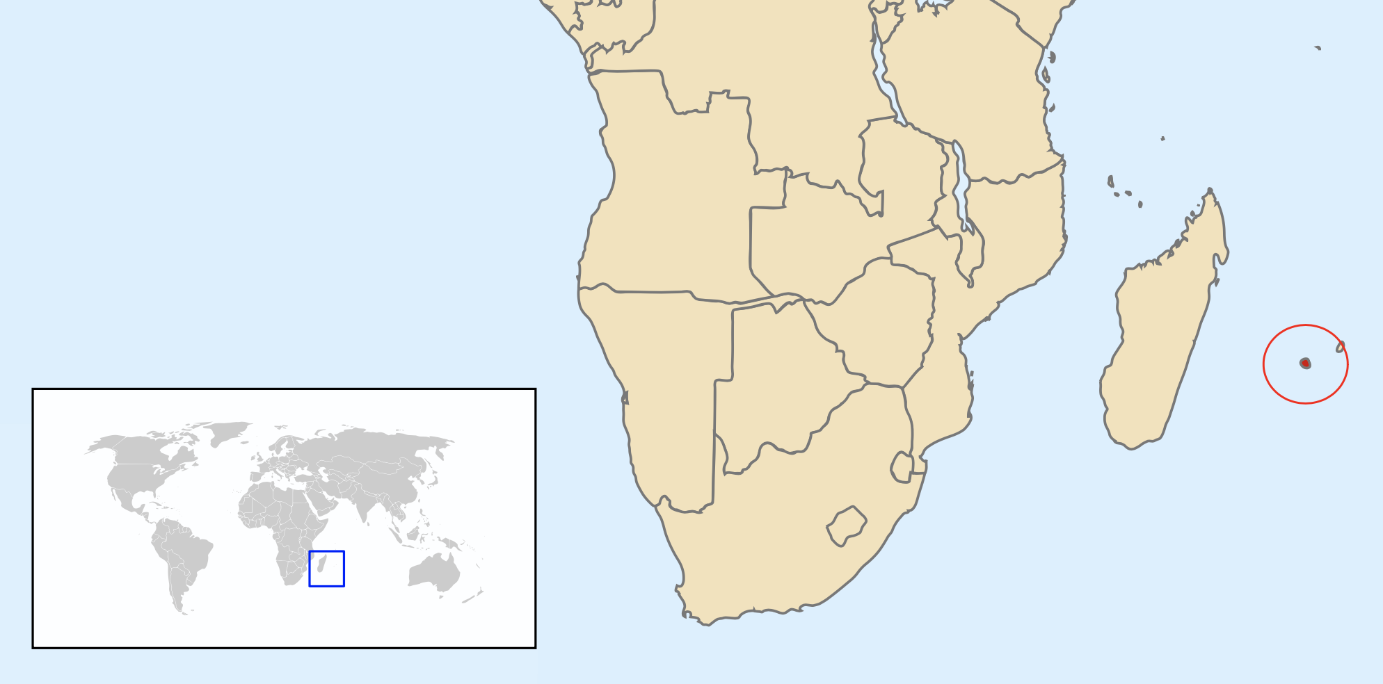 Map of Réunion