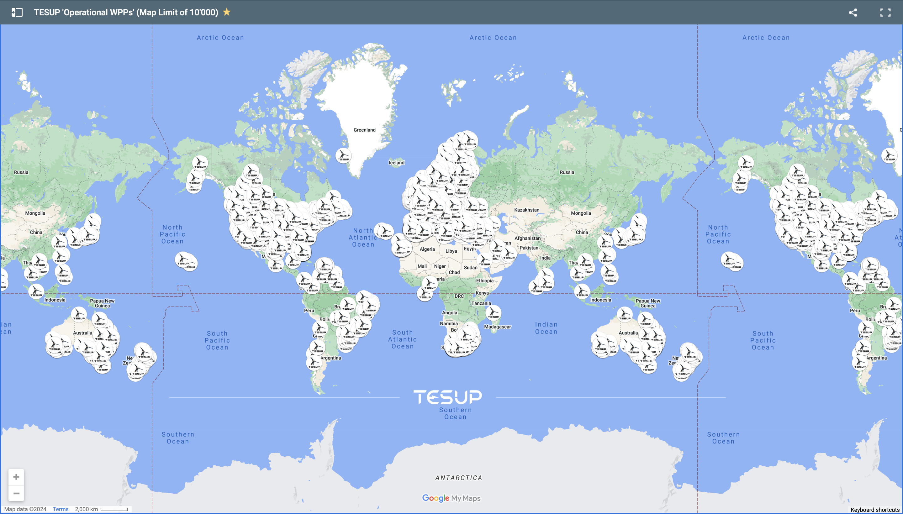 Wekraft Global Operations Map